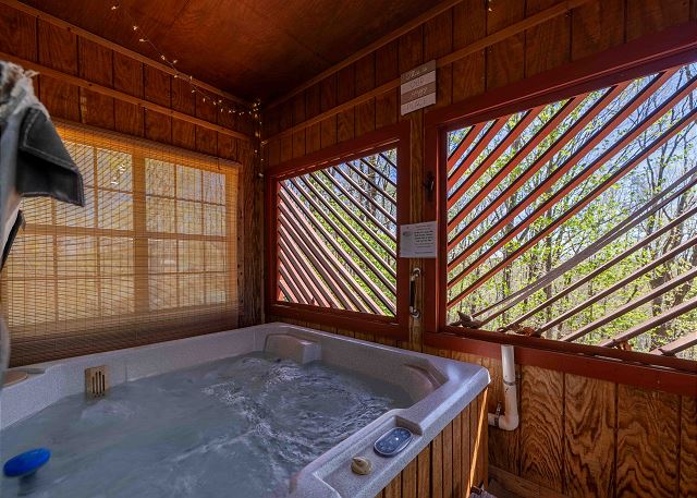 Hot Tub on Screened Porch