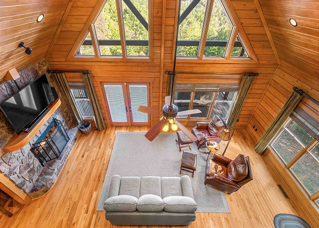 Birds Eye View of Living Room