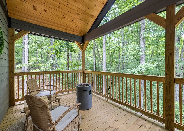Deck with Outdoor Seating and Fire Pit