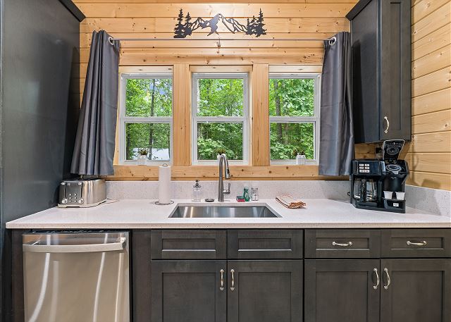 Dishwasher, Toaster and Dual Coffee Maker