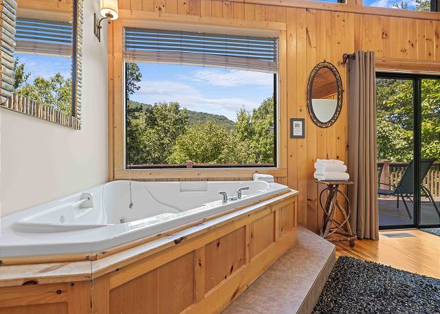 Mountain Vistas from the Jetted Garden Tub
