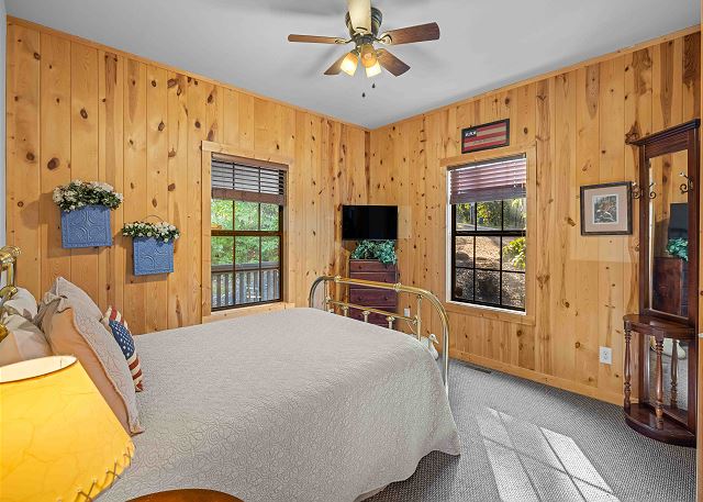 Main Floor Queen Bedroom with Television