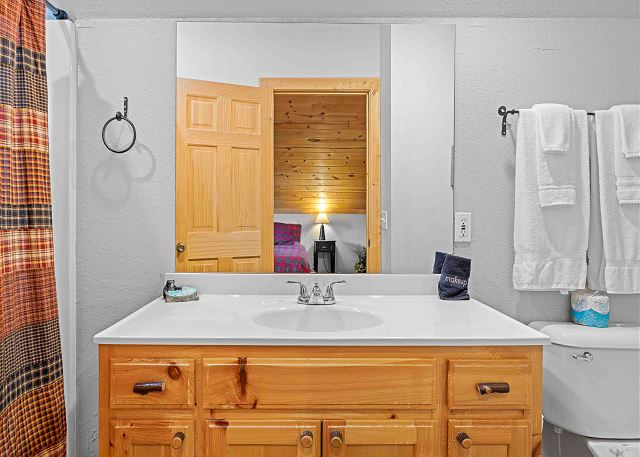 One Sink Vanity and Tub/Shower Combo