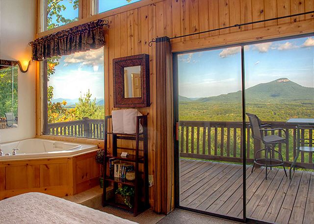 Vistas from Bed and Jacuzzi