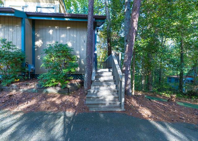 Eight Stair Steps to the Walkway