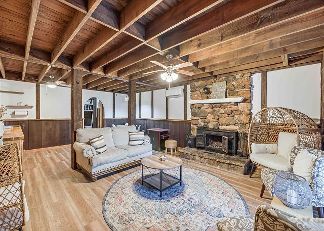 Wood-burning Fireplace