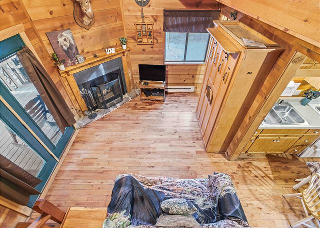 Birds Eye View of Living Room