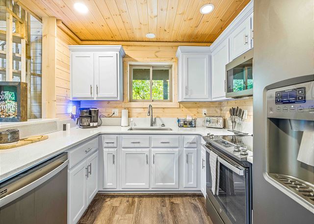 Dishwasher, Refrigerator, Microwave, Stove Top and Oven