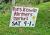 Summer Neskowin Farmer's Market Sign