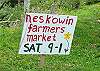 Local Farmers Market Sign (Seasonal)