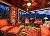 Cozy screened in porch w/wood stove