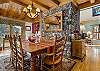 Dining table seats up to 12