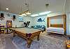 Hide-a-bed in the lower level game room