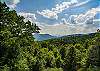 Long range views overlooking Lake Lure off the back deck.