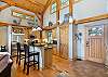Kitchen island with seating for 2