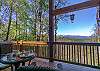 Beautiful mountain views from the breakfast nook on the back dec