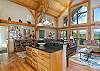 Incredible views from the kitchen and living area