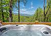 Beautiful views from the hot tub