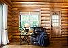 Sitting area beside front entrance