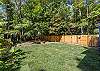 Large fenced area- perfect for kids and pets.