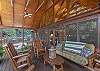 Back deck with sleeping futon.
