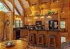 Kitchen with island seating for 3.