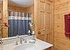 Full hall bath, connects to king bedroom.