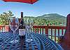 Sit back and enjoy the breathtaking lake and mountain views.
