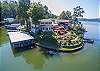 Captain's Quarters private boat house (left) & private dock (rig
