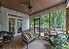 Screened in porch just off of kitchen.