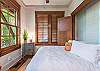 Downstairs alcove with double bed.