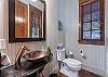 Half bath on main level.