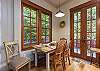 Dining table with seating for 6.