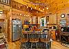 Kitchen w/island seating for 3