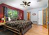 Upper level king bedroom.