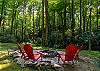 Beautiful view of the woods and creek