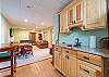Kitchenette and living area on lower level.