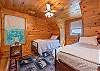 Upper level twin bedroom.