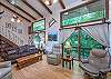 Double sliding glass doors in main living area