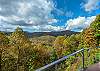Spectacular mountain views from the deck