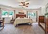 King bedroom on main level w/ en suite bathroom.