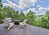 Fire table on lower level deck.