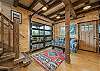 Garage door that opens onto the porch