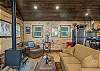 Open floor plan w/living, dining, and kitchen area