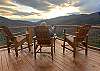 Have a glass of wine while you watch the sunset from the deck