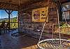 3 swings on the covered deck