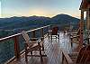 Beautiful sunset view from the deck