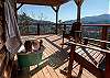 Soak in the charming claw foot tub while taking in the