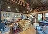 Open floor plan w/living, dining, and kitchen area