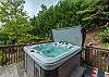 Hot tub on the porch